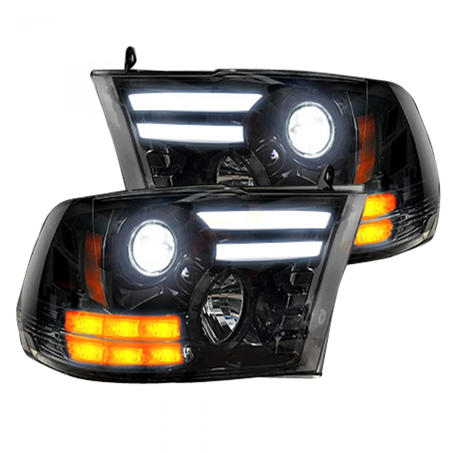 Dodge RAM 2500/3500 15-18 Projector Headlights OLED DRL & LED Signals - Multiple Styles - Image 3