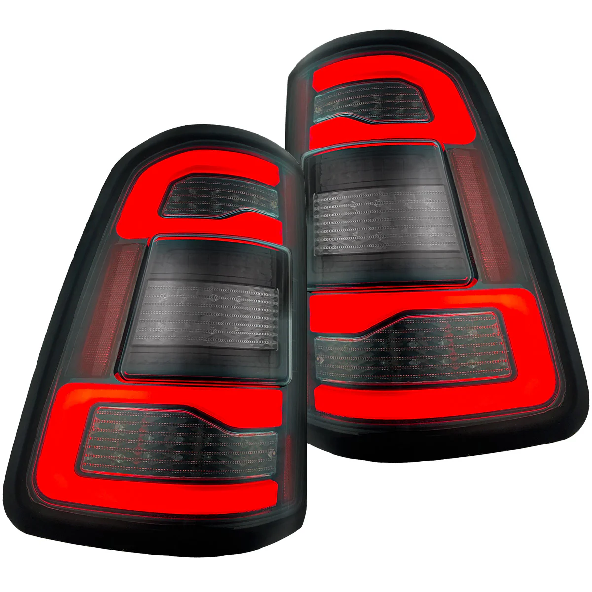 Dodge RAM 2500/3500 19-24 Ultra Bright OLED Tail Lights w/ Scanning Amber Turn Signals (Replaces OEM Halogen Tail Lights Only) - Multiple Lens - Image 2