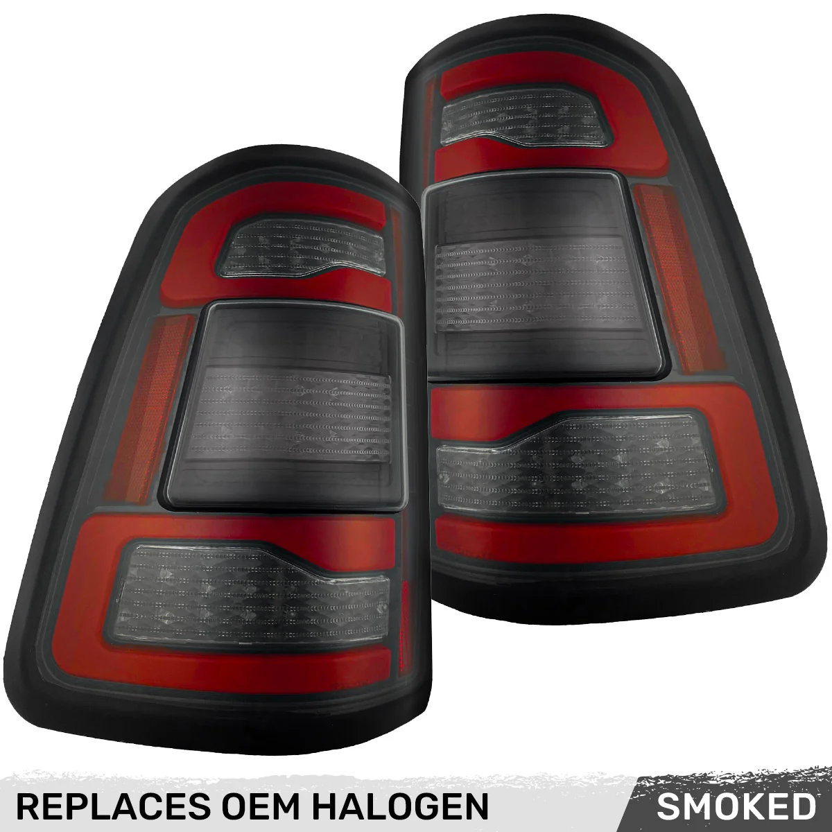 Dodge RAM 2500/3500 19-24 Ultra Bright OLED Tail Lights w/ Scanning Amber Turn Signals (Replaces OEM Halogen Tail Lights Only) - Multiple Lens - Image 3