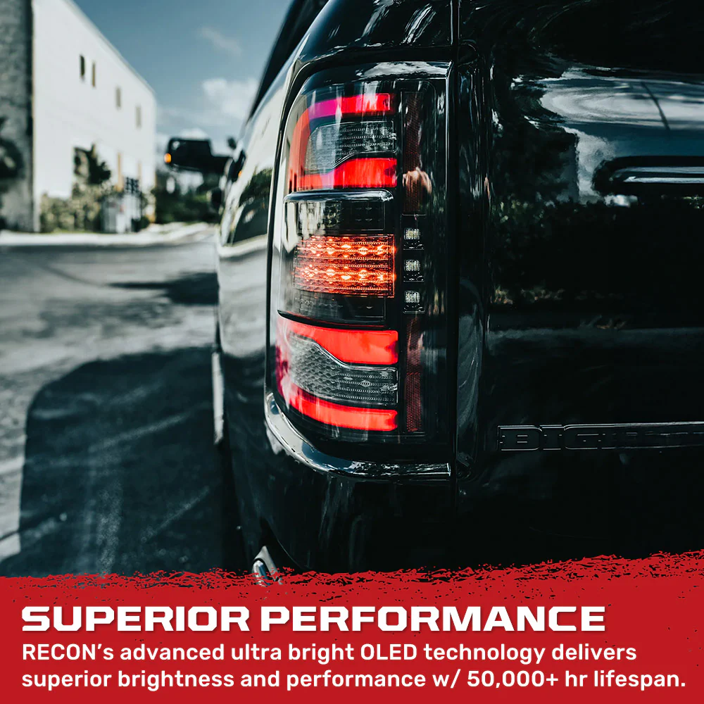 Dodge RAM 2500/3500 19-24 Ultra Bright OLED Tail Lights w/ Scanning Amber Turn Signals (Replaces OEM Halogen Tail Lights Only) - Multiple Lens - Image 7
