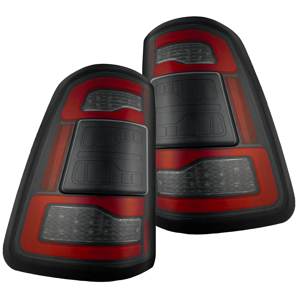 Dodge RAM 2500/3500 19-24 Ultra Bright OLED Tail Lights w/ Scanning Red Turn Signals (Replaces OEM LED Tail Lights Only with BLIS) - Multiple Lens - Image 16