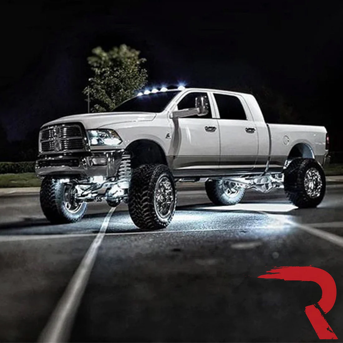 Dodge RAM Heavy-Duty 2500/3500 03-18 5 Piece Cab Roof Light Set 2-Way Front & Rear Facing Ultra High-Power LEDs Multiple Lens & Colors - Image 12