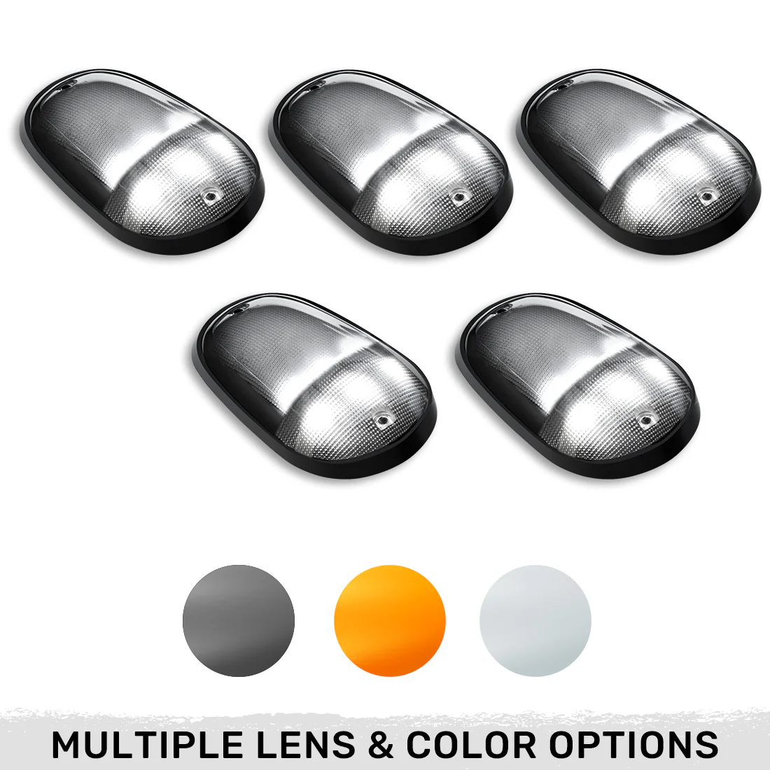 Dodge RAM Heavy-Duty 2500/3500 03-18 5 Piece Cab Roof Light Set 2-Way Front & Rear Facing Ultra High-Power LEDs Multiple Lens & Colors - Image 18