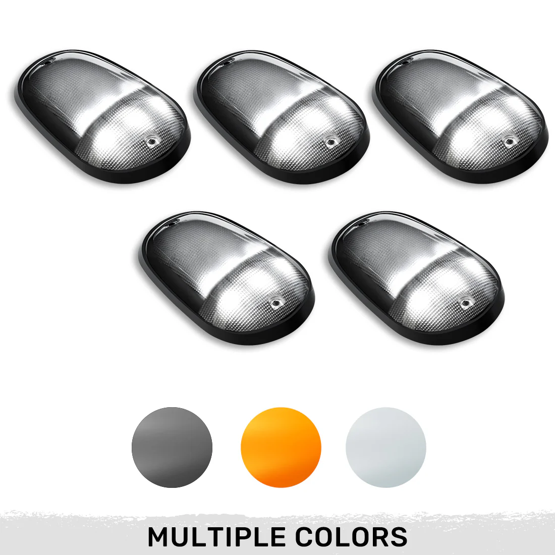 Dodge RAM Heavy-Duty 2500/3500 03-18 5 Piece Cab Roof Light Set 2-Way Front & Rear Facing Ultra High-Power LEDs Multiple Lens & Colors - Image 3