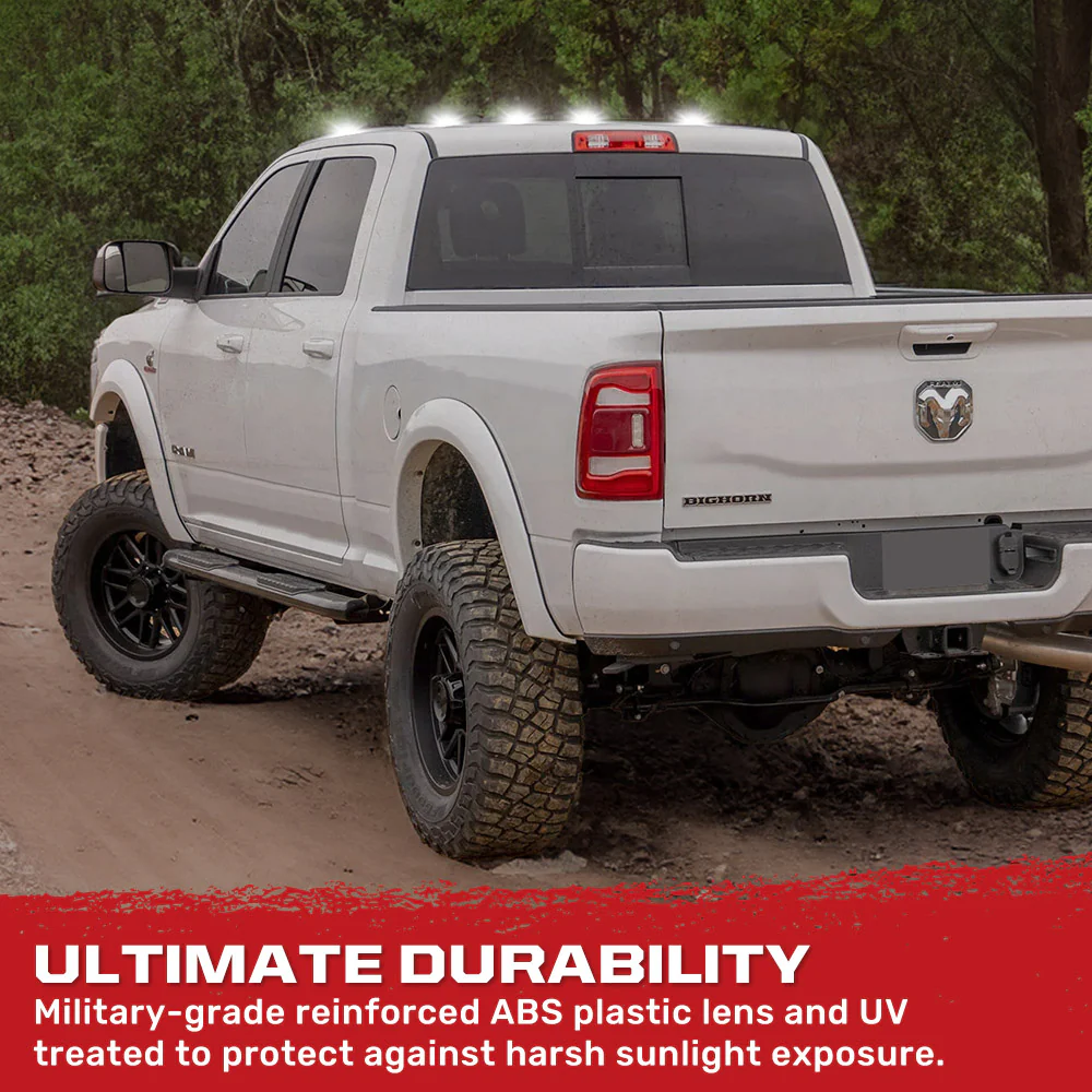 Dodge RAM Heavy-Duty 2500/3500 03-18 5 Piece Cab Roof Light Set 2-Way Front & Rear Facing Ultra High-Power LEDs Multiple Lens & Colors - Image 30