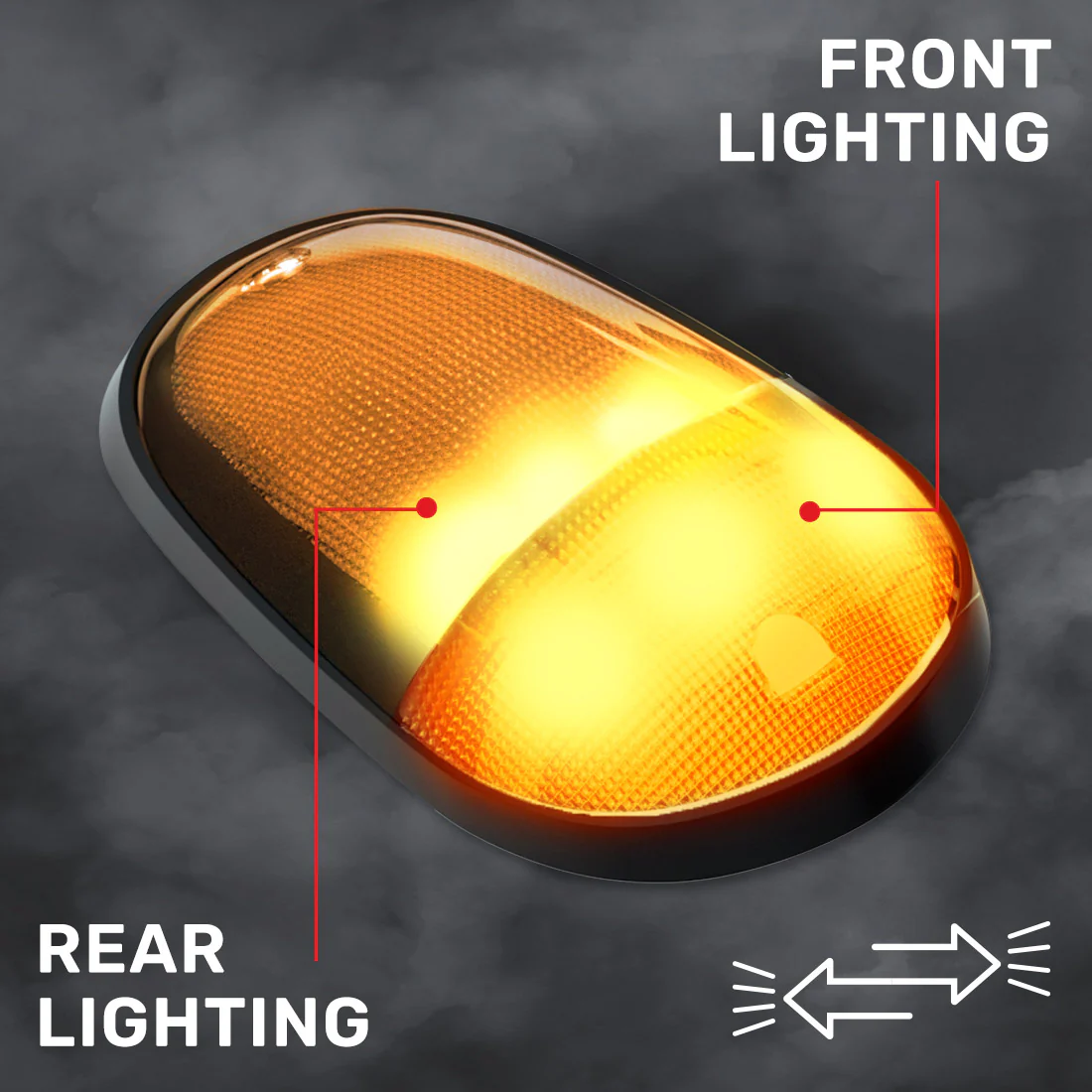 Dodge RAM Heavy-Duty 2500/3500 03-18 5 Piece Cab Roof Light Set 2-Way Front & Rear Facing Ultra High-Power LEDs Multiple Lens & Colors - Image 47
