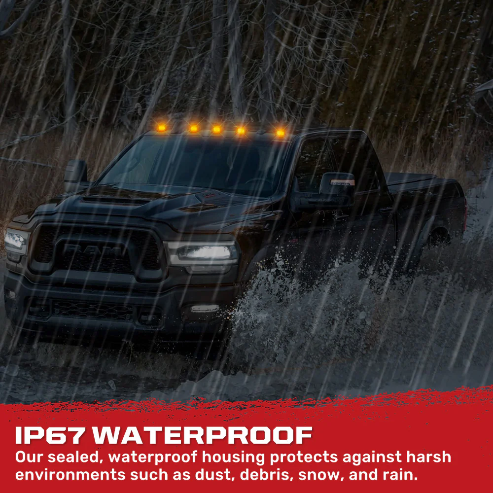Dodge RAM Heavy-Duty 2500/3500 03-18 5 Piece Cab Roof Light Set 2-Way Front & Rear Facing Ultra High-Power LEDs Multiple Lens & Colors - Image 66