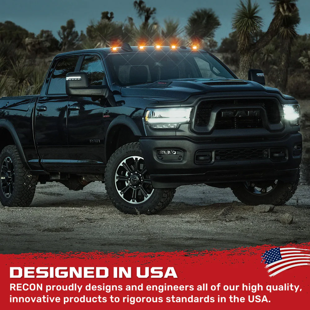 Dodge RAM Heavy-Duty 2500/3500 03-18 5 Piece Cab Roof Light Set 2-Way Front & Rear Facing Ultra High-Power LEDs Multiple Lens & Colors - Image 75