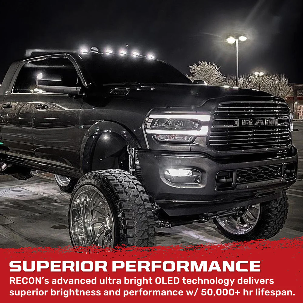 Dodge RAM HD 2500/3500 19-25 5 Piece Cab Roof Light Set 2-Way Front & Rear Facing Ultra High-Power LEDs Multiple Lens & Colors - Image 28