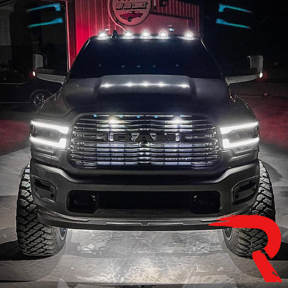 Dodge RAM HD 2500/3500 19-25 5 Piece Cab Roof Light Set 2-Way Front & Rear Facing Ultra High-Power LEDs Multiple Lens & Colors - Image 30
