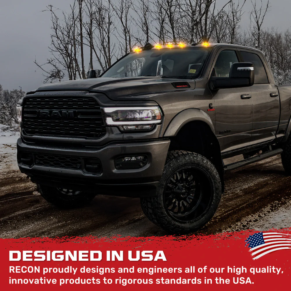 Dodge RAM HD 2500/3500 19-25 5 Piece Cab Roof Light Set 2-Way Front & Rear Facing Ultra High-Power LEDs Multiple Lens & Colors - Image 49