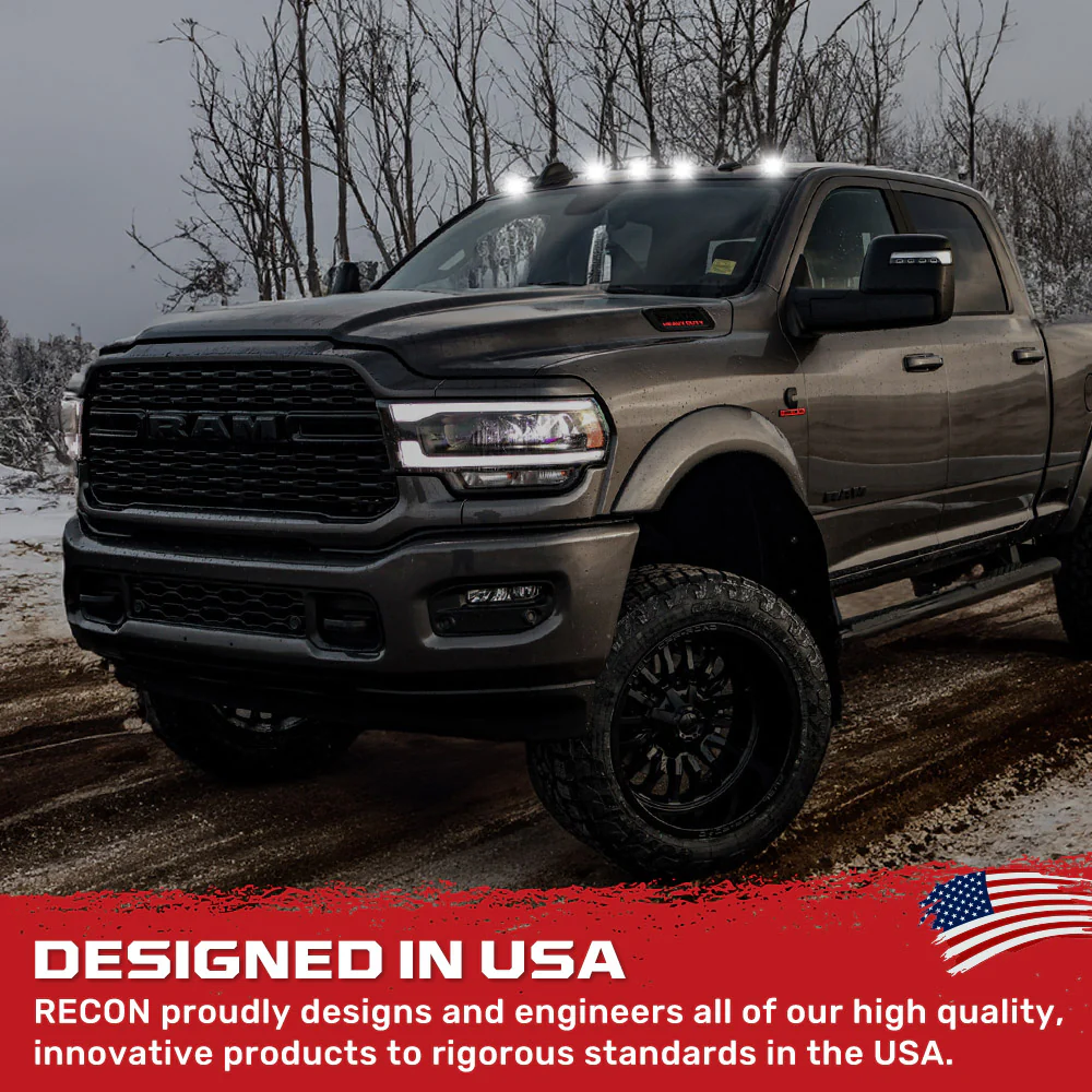 Dodge RAM HD 2500/3500 19-25 5 Piece Cab Roof Light Set 2-Way Front & Rear Facing Ultra High-Power LEDs Multiple Lens & Colors - Image 86