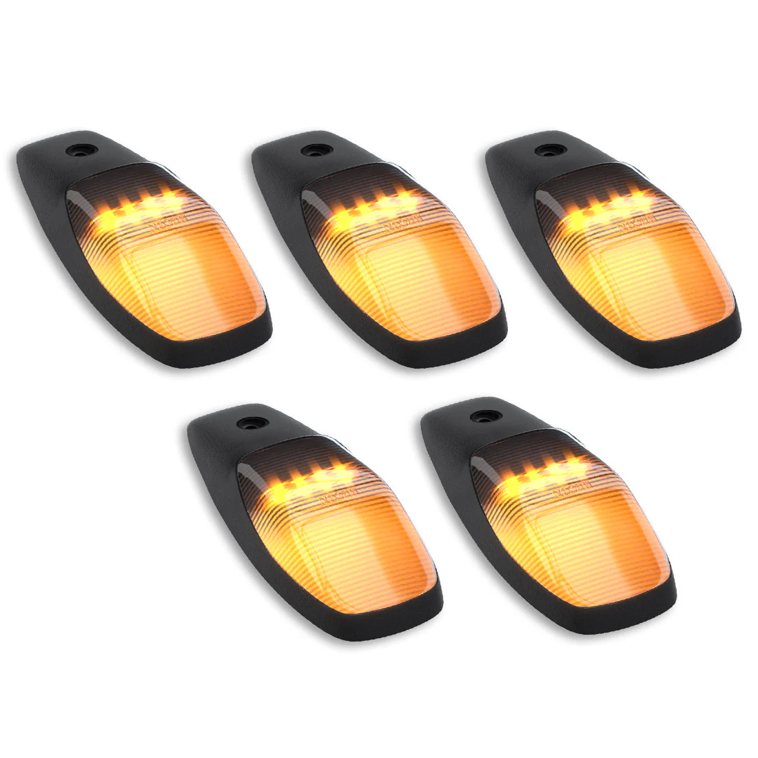 Dodge RAM HD 2500/3500 19-25 5-Piece Cab Roof Light Kit Strobe LED White & Amber - Multiple Lens - Image 24