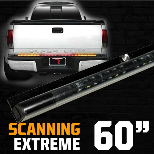 “Extreme” Tailgate Light Bar LED Scanning Amber Turn Signals, Brake & Reverse Lights - Multiple Sizes - Image 3