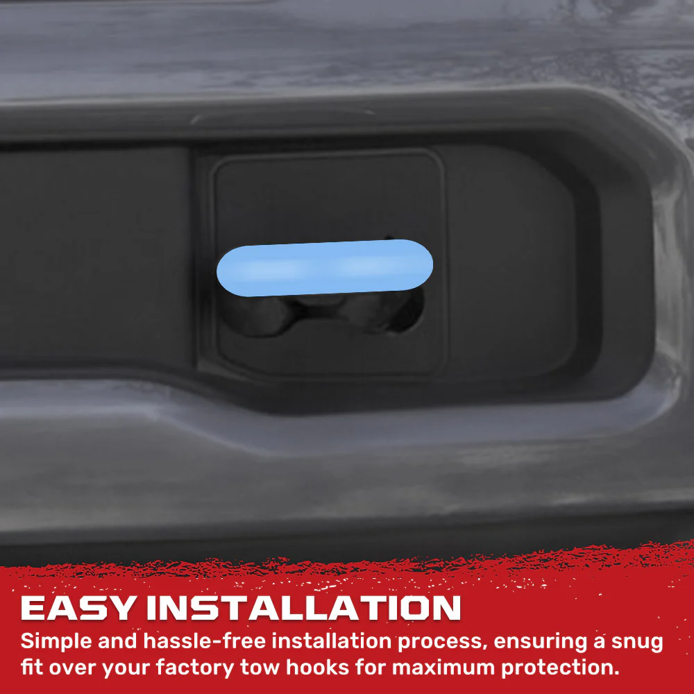 Ford 15-23 F150 & Raptor Tow Hook Covers 2-Piece Set of Silicone Covers Standard & LED Options - Multiple Colors - Image 118