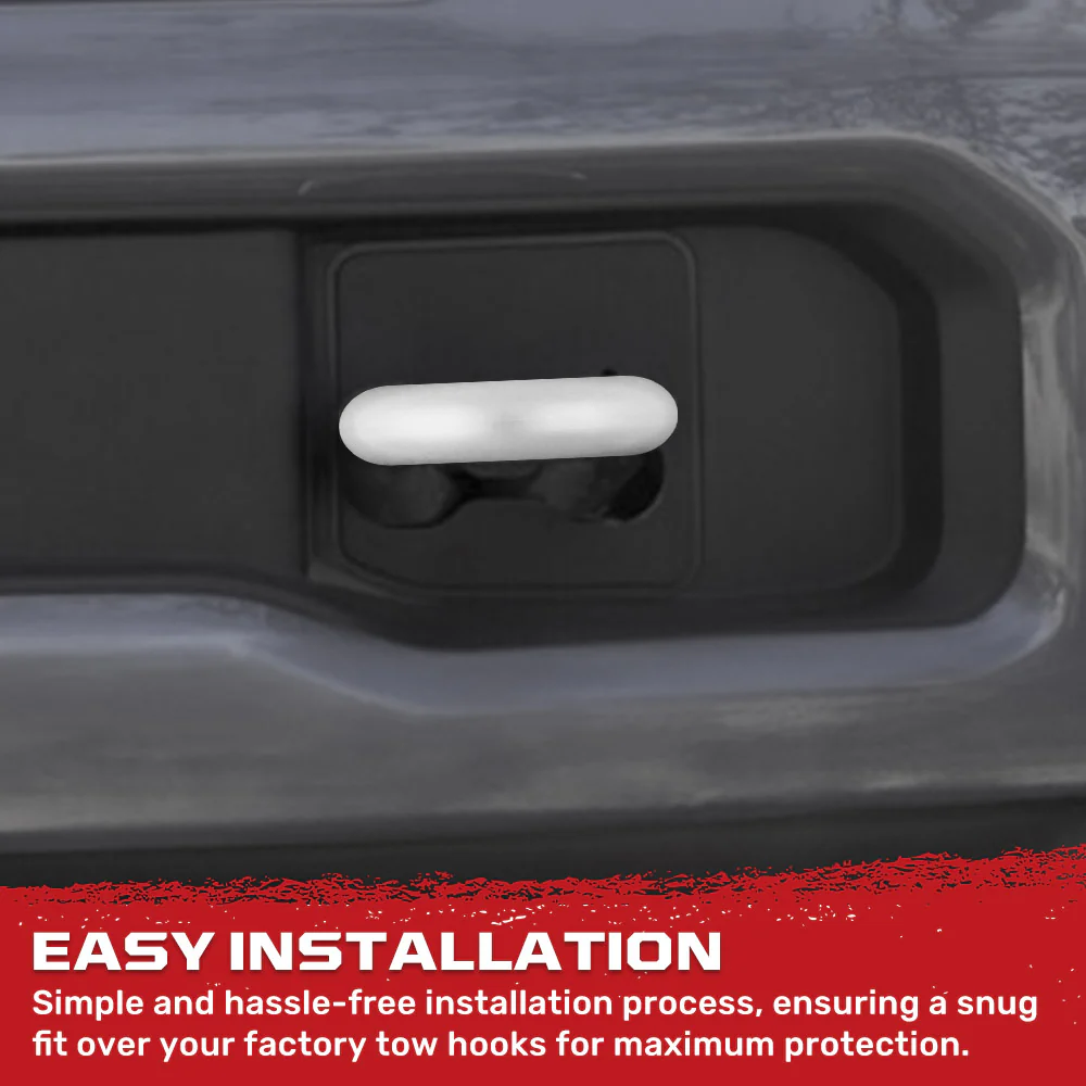 Ford 15-23 F150 & Raptor Tow Hook Covers 2-Piece Set of Silicone Covers Standard & LED Options - Multiple Colors - Image 49