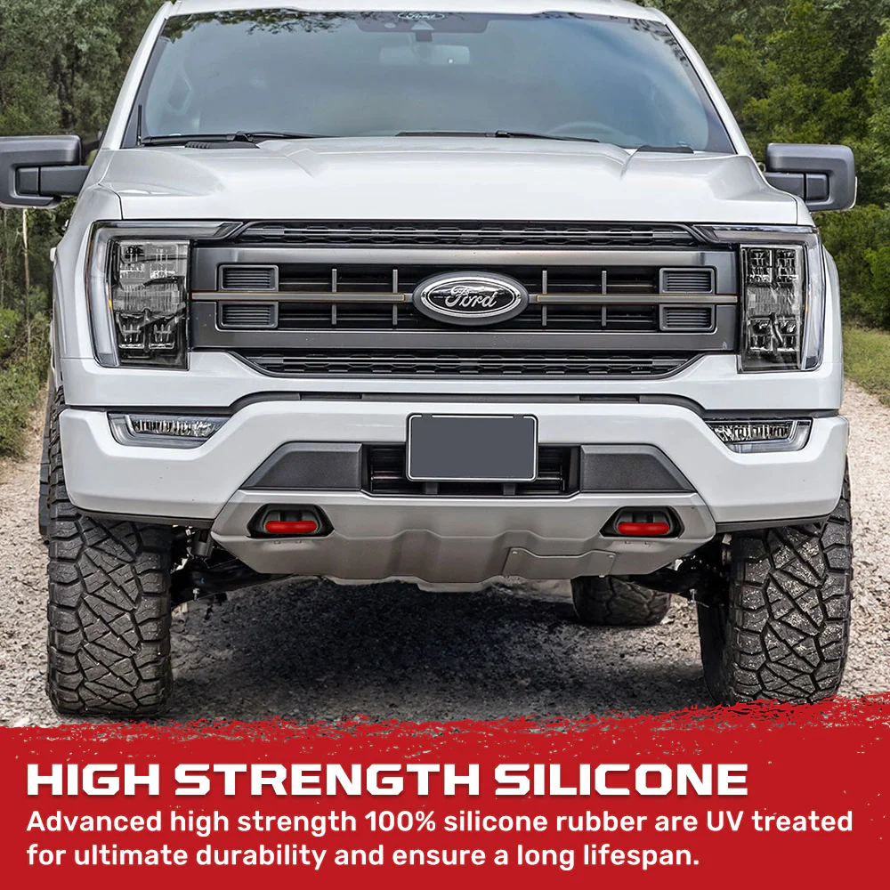 Ford 15-23 F150 & Raptor Tow Hook Covers 2-Piece Set of Silicone Covers Standard & LED Options - Multiple Colors - Image 5