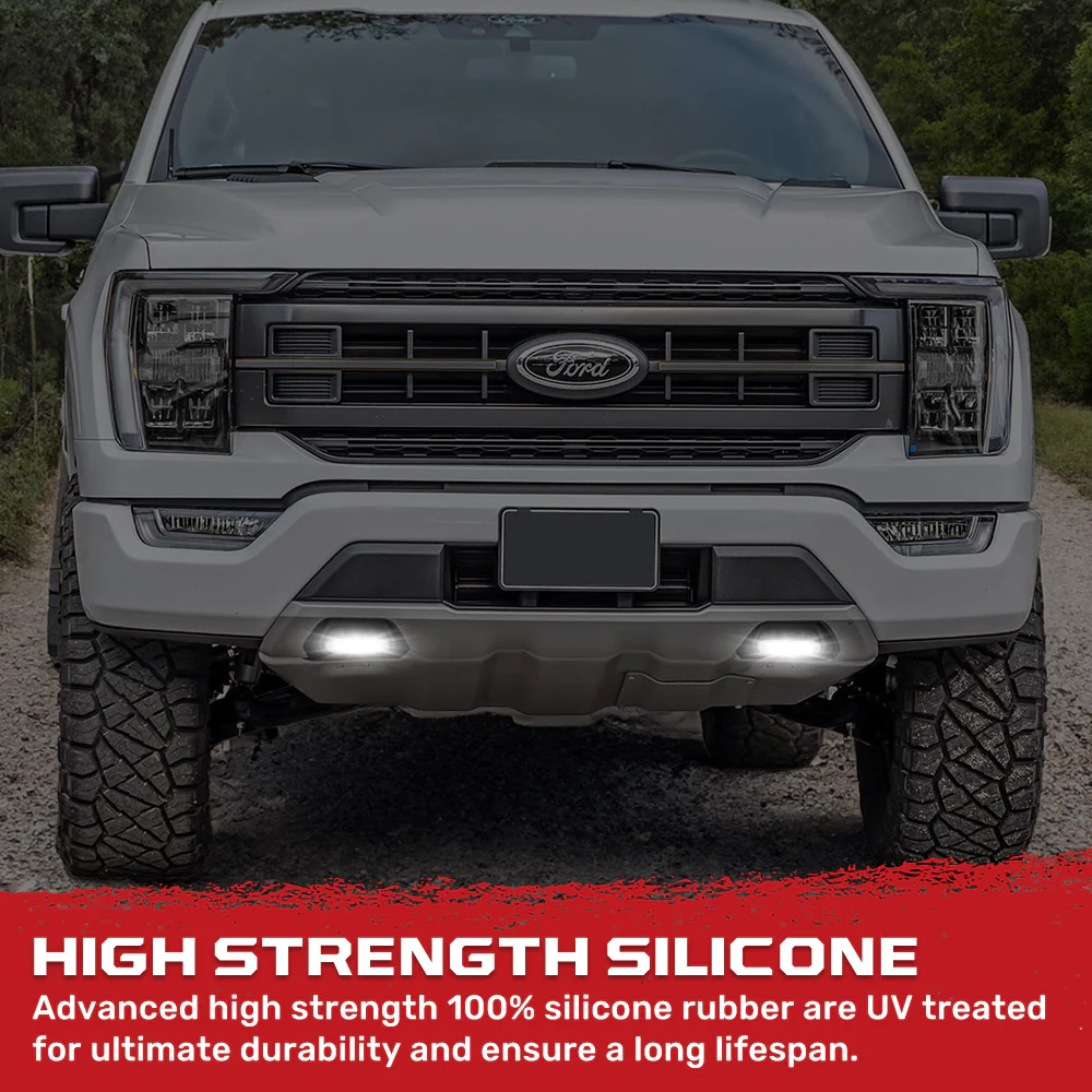 Ford 15-23 F150 & Raptor Tow Hook Covers 2-Piece Set of Silicone Covers Standard & LED Options - Multiple Colors - Image 59