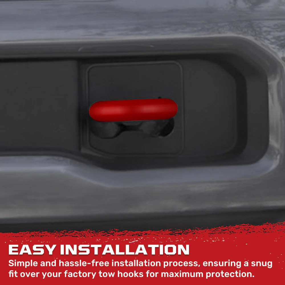 Ford 15-23 F150 & Raptor Tow Hook Covers 2-Piece Set of Silicone Covers Standard & LED Options - Multiple Colors - Image 6