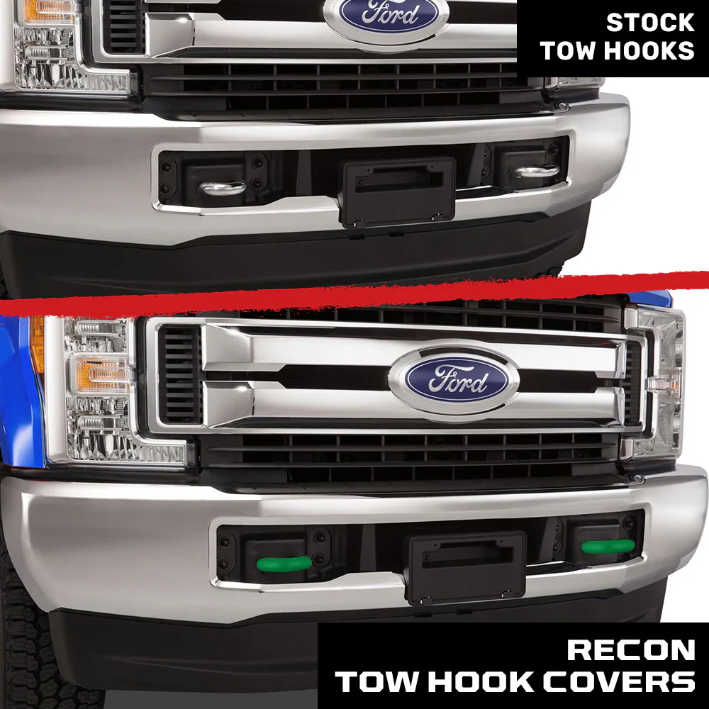 Ford 17-23 Super Duty Tow Hook Covers 2-Piece Set of Silicone Covers Standard & LED Options - Multiple Colors - Image 116