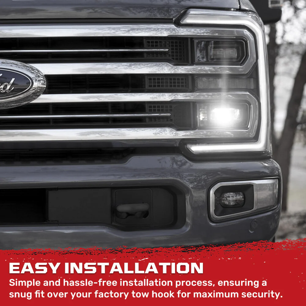 Ford 17-23 Super Duty Tow Hook Covers 2-Piece Set of Silicone Covers Standard & LED Options - Multiple Colors - Image 13