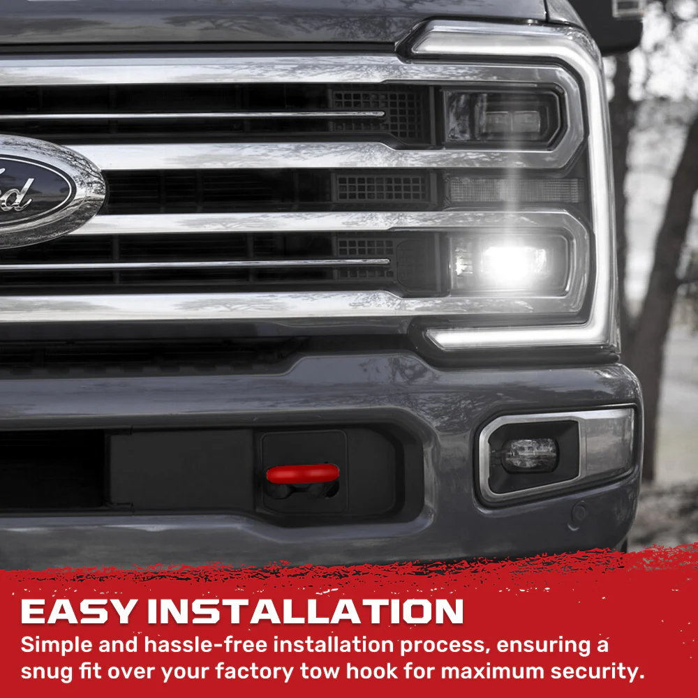 Ford 17-23 Super Duty Tow Hook Covers 2-Piece Set of Silicone Covers Standard & LED Options - Multiple Colors - Image 25