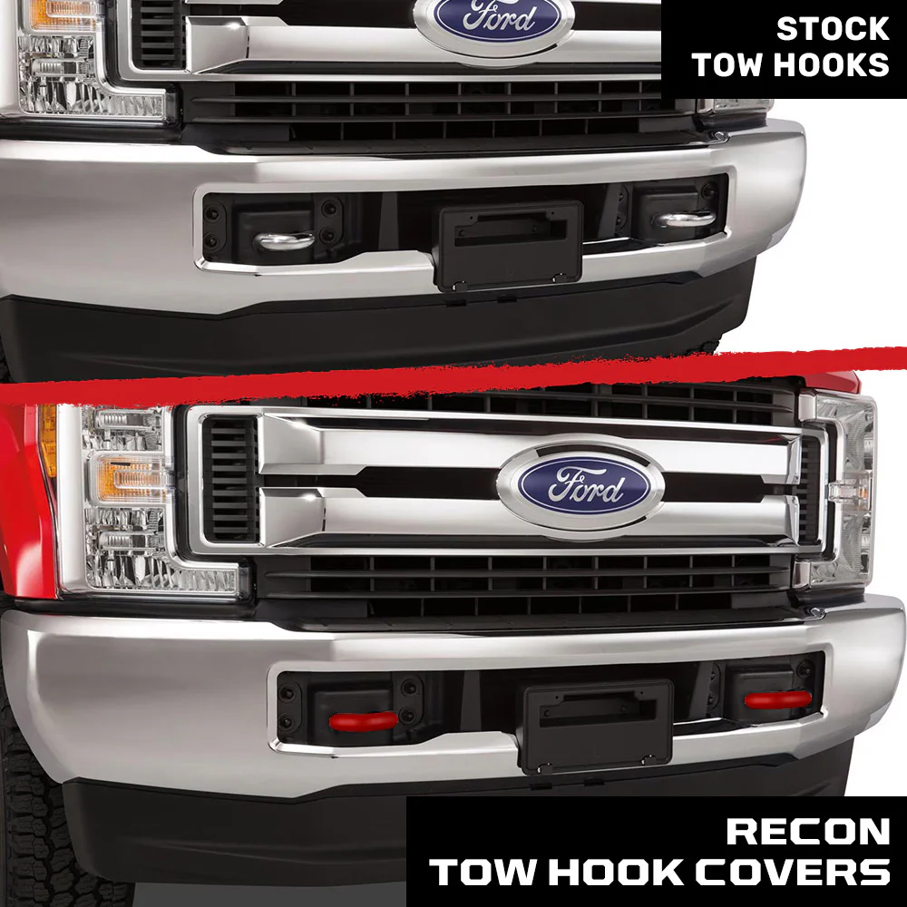 Ford 17-23 Super Duty Tow Hook Covers 2-Piece Set of Silicone Covers Standard & LED Options - Multiple Colors - Image 27