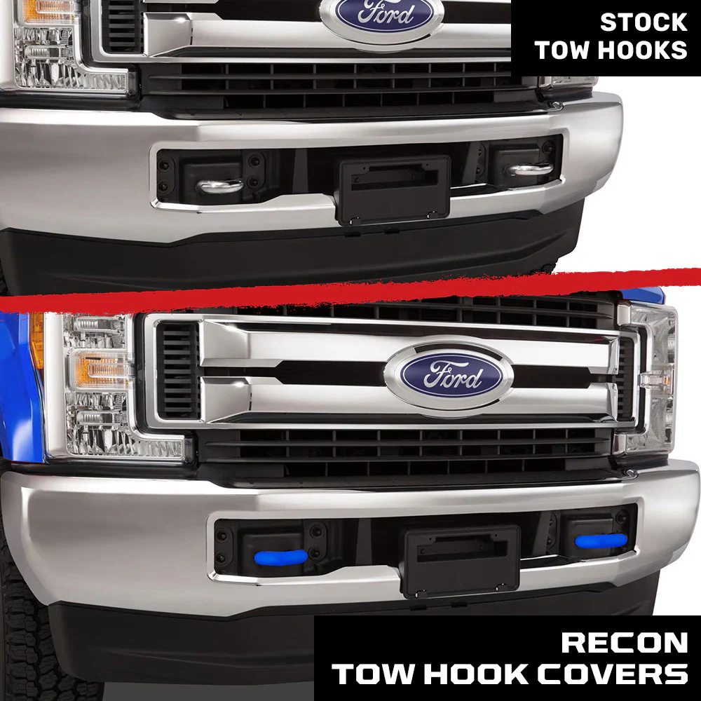Ford 17-23 Super Duty Tow Hook Covers 2-Piece Set of Silicone Covers Standard & LED Options - Multiple Colors - Image 33