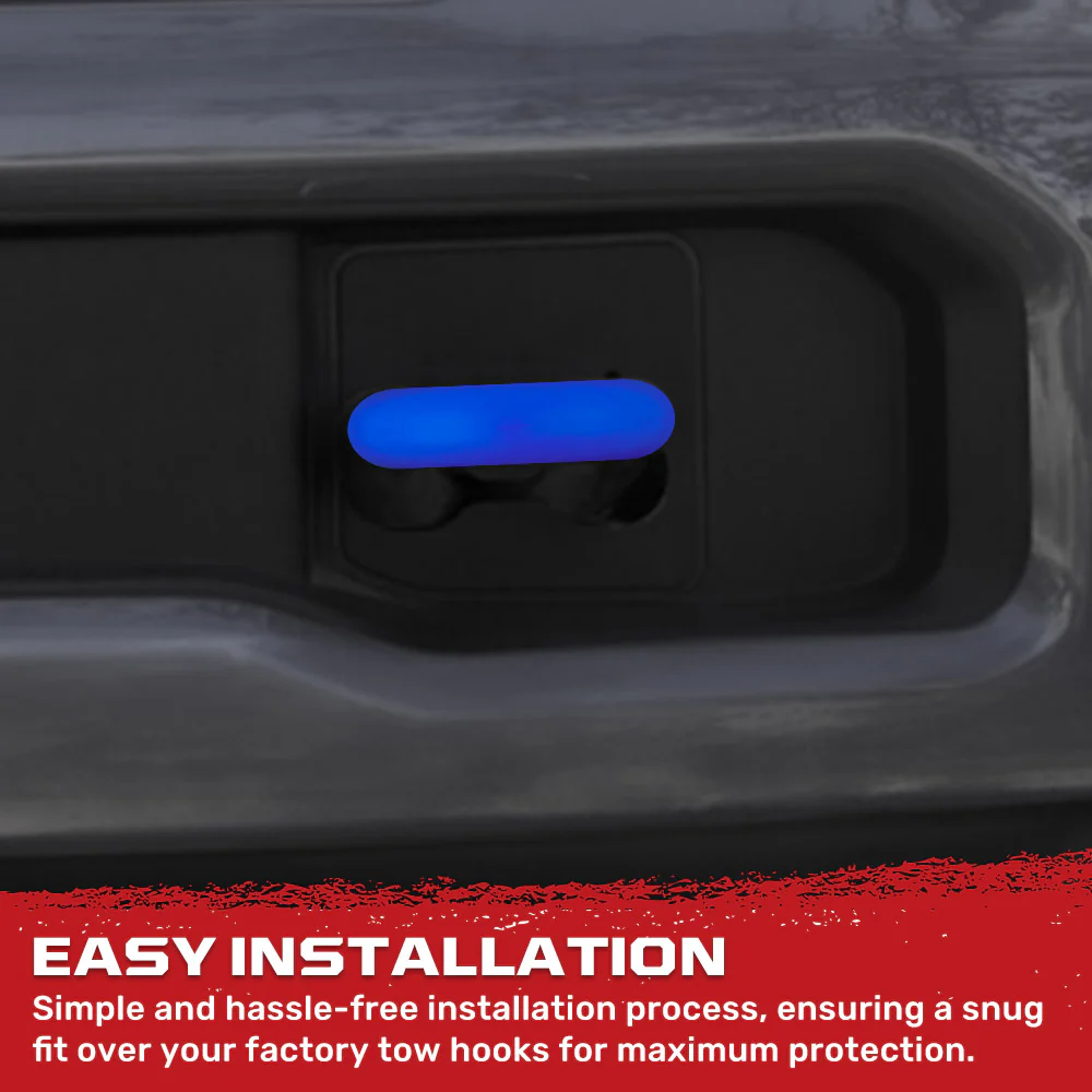 Ford 17-23 Super Duty Tow Hook Covers 2-Piece Set of Silicone Covers Standard & LED Options - Multiple Colors - Image 43