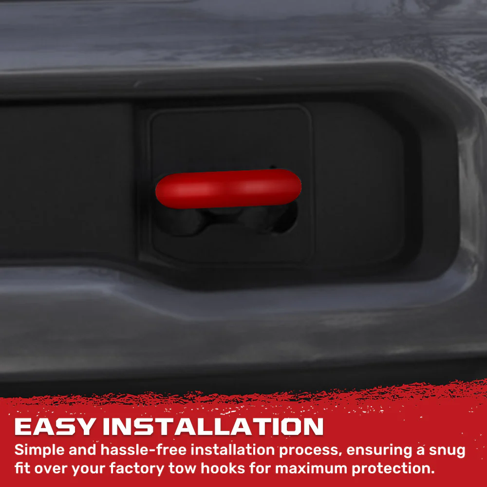 Ford 17-23 Super Duty Tow Hook Covers 2-Piece Set of Silicone Covers Standard & LED Options - Multiple Colors - Image 5