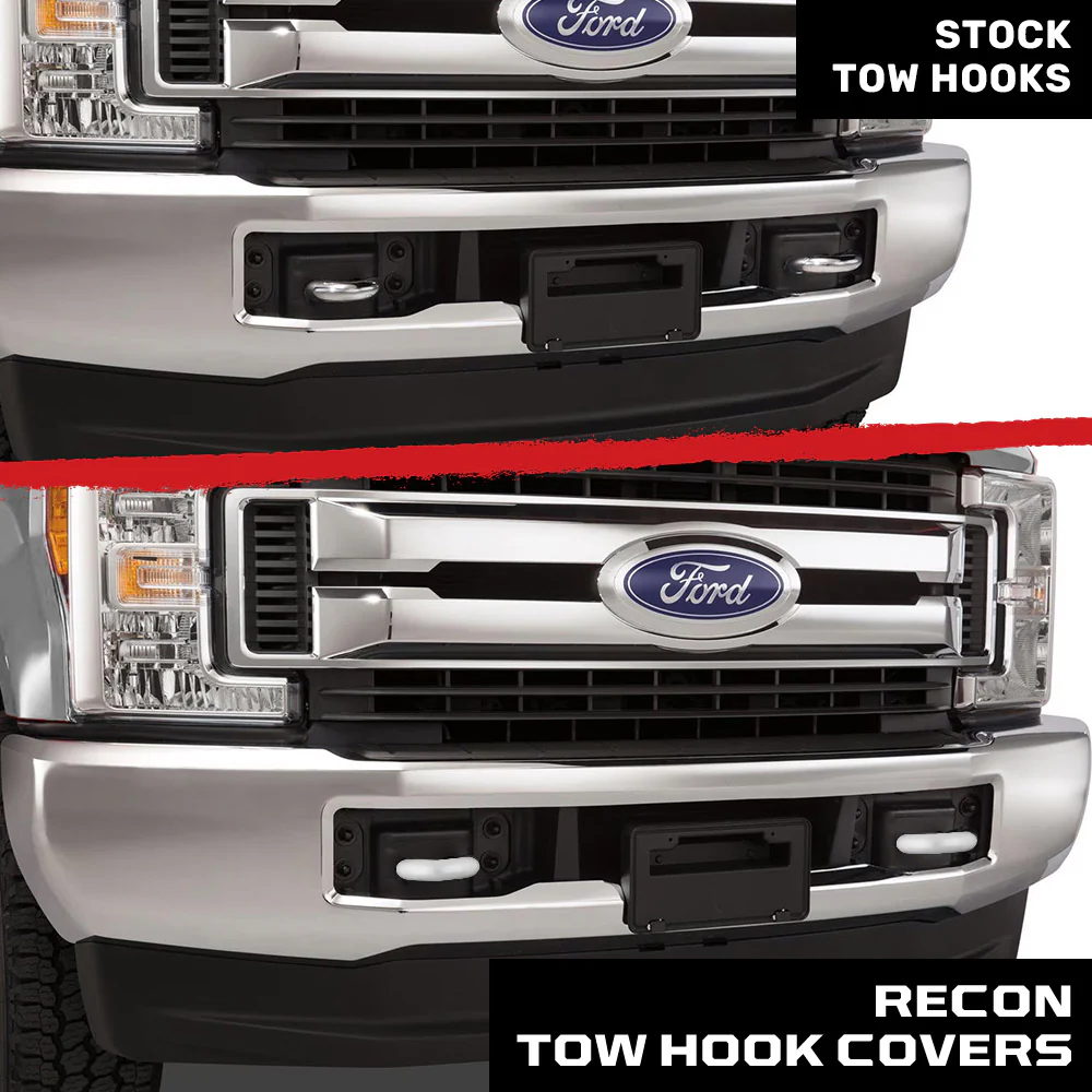 Ford 17-23 Super Duty Tow Hook Covers 2-Piece Set of Silicone Covers Standard & LED Options - Multiple Colors - Image 64