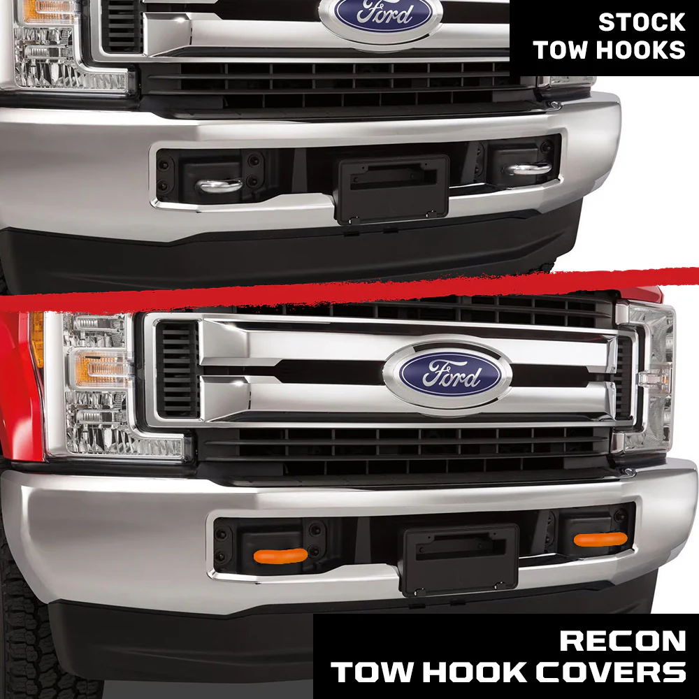 Ford 17-23 Super Duty Tow Hook Covers 2-Piece Set of Silicone Covers Standard & LED Options - Multiple Colors - Image 71