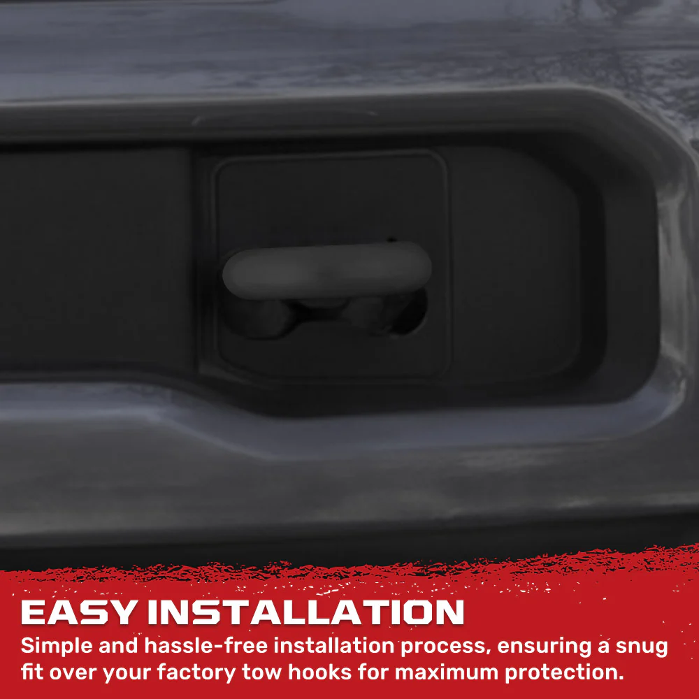 Ford 17-23 Super Duty Tow Hook Covers 2-Piece Set of Silicone Covers Standard & LED Options - Multiple Colors - Image 8