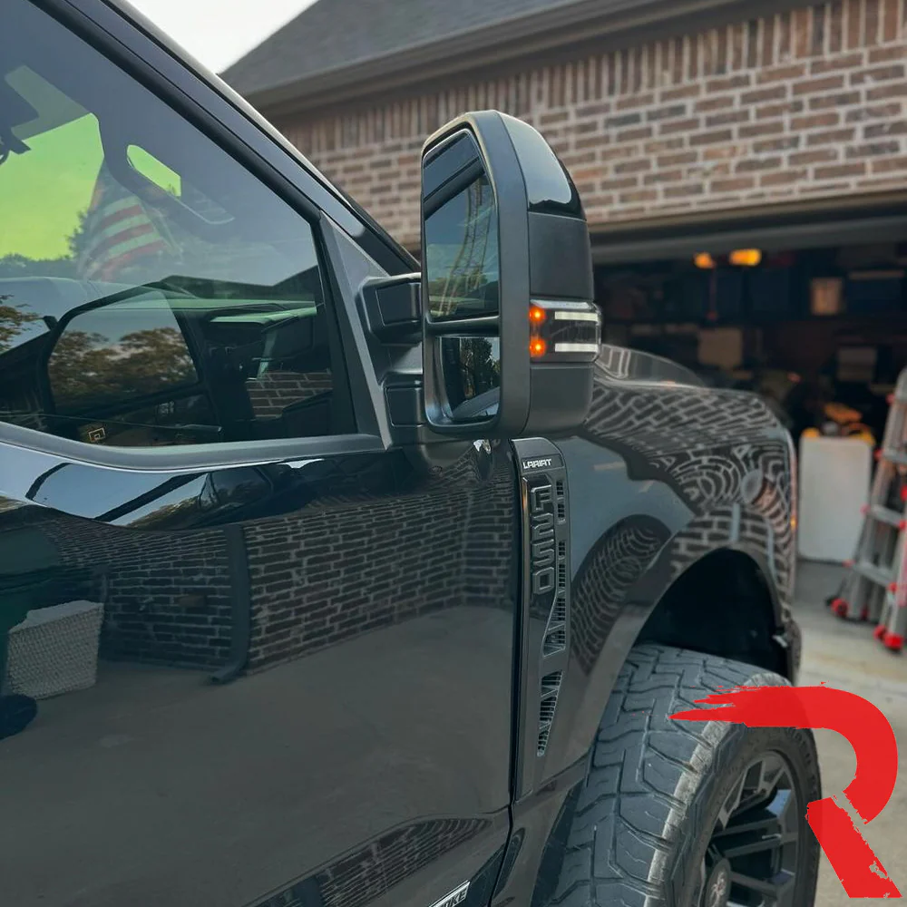Ford 17-25 Super Duty White DRL LED Side Mirror Lenses - Multiple Lens - Image 17
