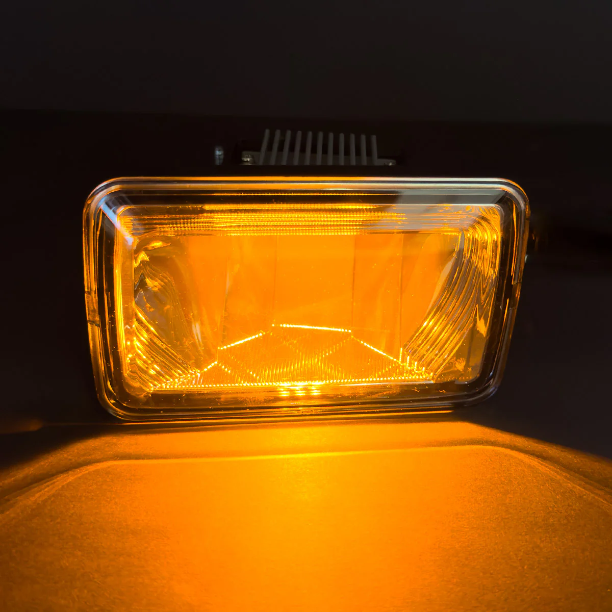 Ford F-150 15-20 (Excluding Raptor) Ultra Bright 2-Function White LED Fog Lights w/ Amber Turn Signals (Replaces Factory Fog Lights) - Smoked Black - Image 3