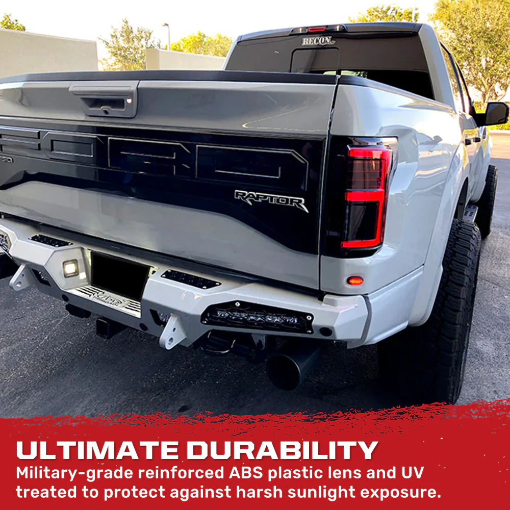 Ford F-150 SVT Raptor 17-20 Ultra Bright OLED Tail Lights (Replaces Factory/OEM LED with BLIS) - Multiple Lens - Image 36