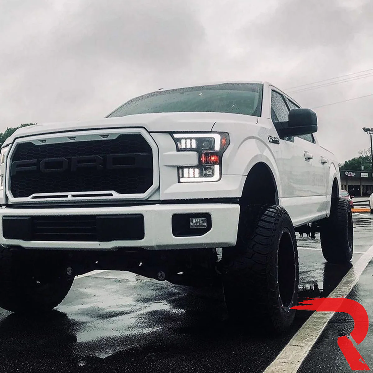 Ford F150 15-17 Projector Headlights Ultra High Power Smooth White OLED DRL (Replaces OEM Halogen Headlights) - Multiple Styles - Image 23