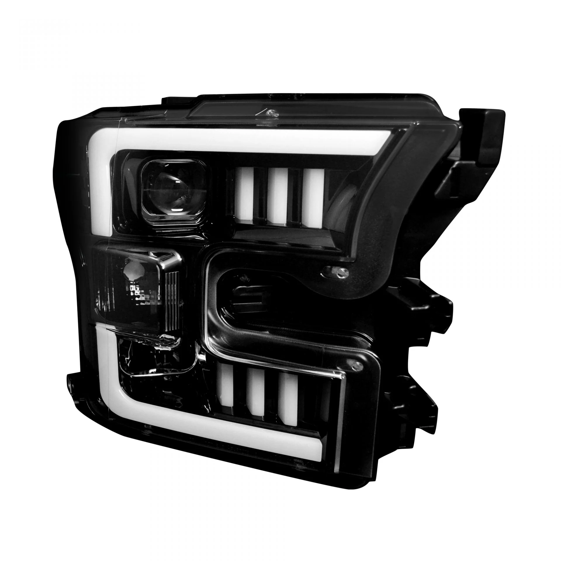 Ford F150 15-17 Projector Headlights Ultra High Power Smooth White OLED DRL (Replaces OEM Halogen Headlights) - Multiple Styles - Image 3