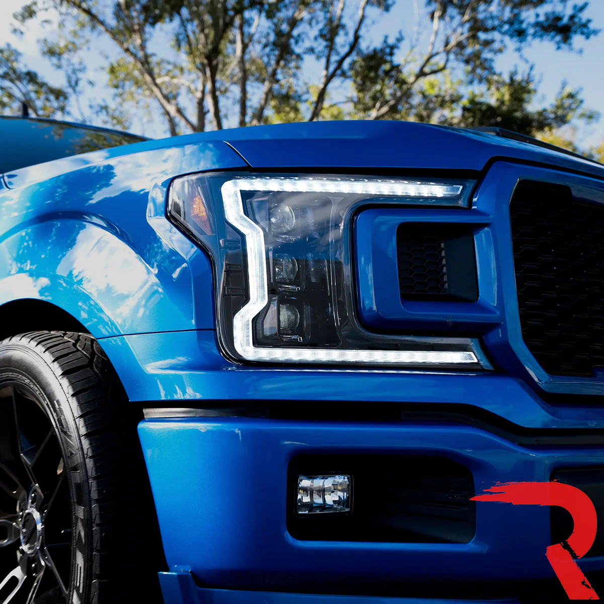 Ford F150 18-20 LED Projector Headlights OLED DRL Scanning LED Turn Signals (Replaces Factory Halogen Headlights) - Multiple Styles - Image 11