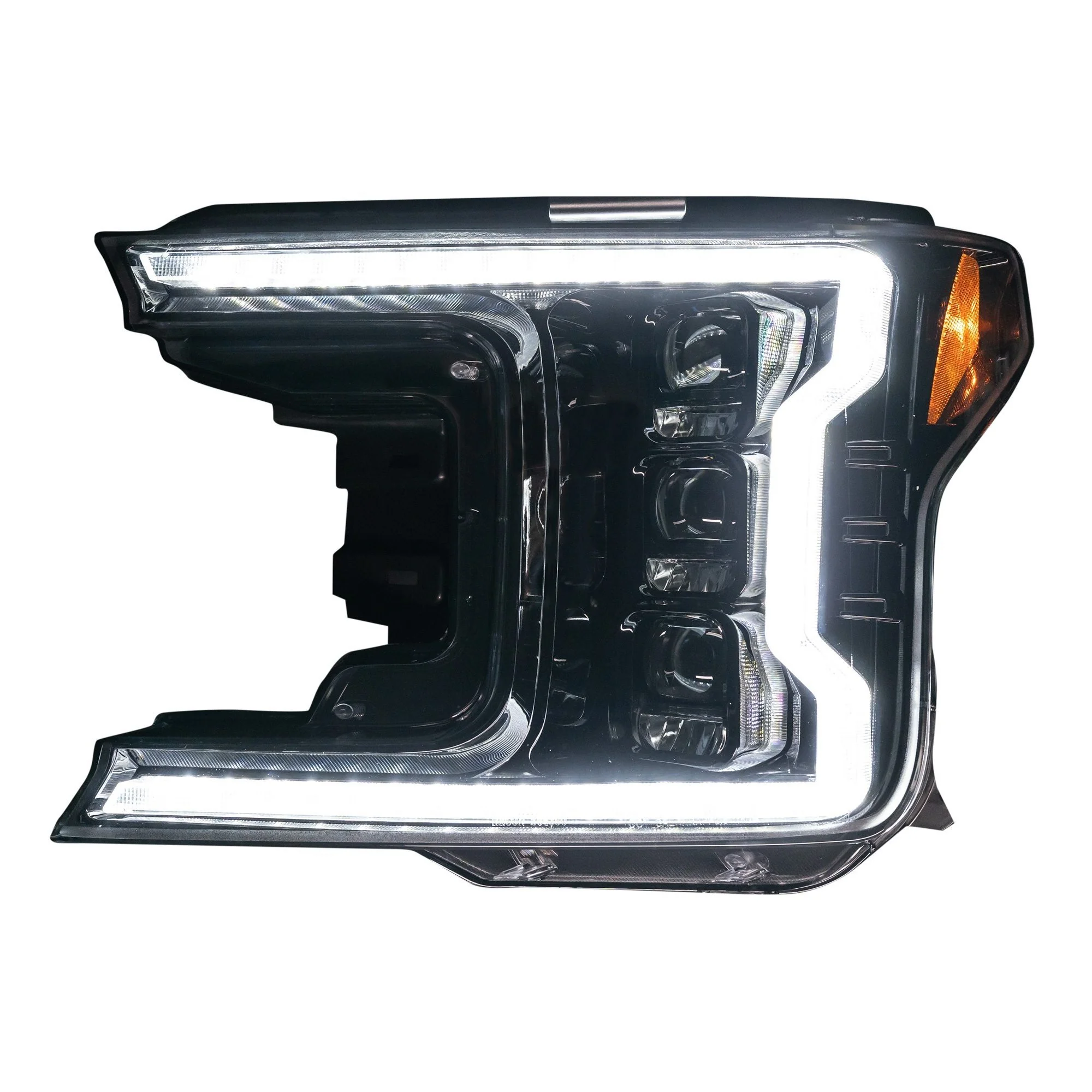 Ford F150 18-20 LED Projector Headlights OLED DRL Scanning LED Turn Signals (Replaces Factory Halogen Headlights) - Multiple Styles - Image 3