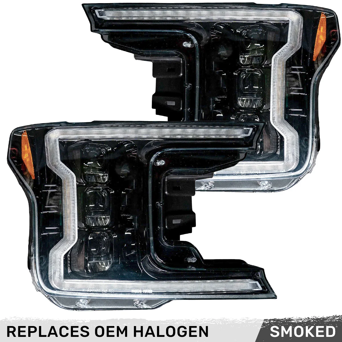 Ford F150 18-20 LED Projector Headlights OLED DRL Scanning LED Turn Signals (Replaces Factory Halogen Headlights) - Multiple Styles - Image 7