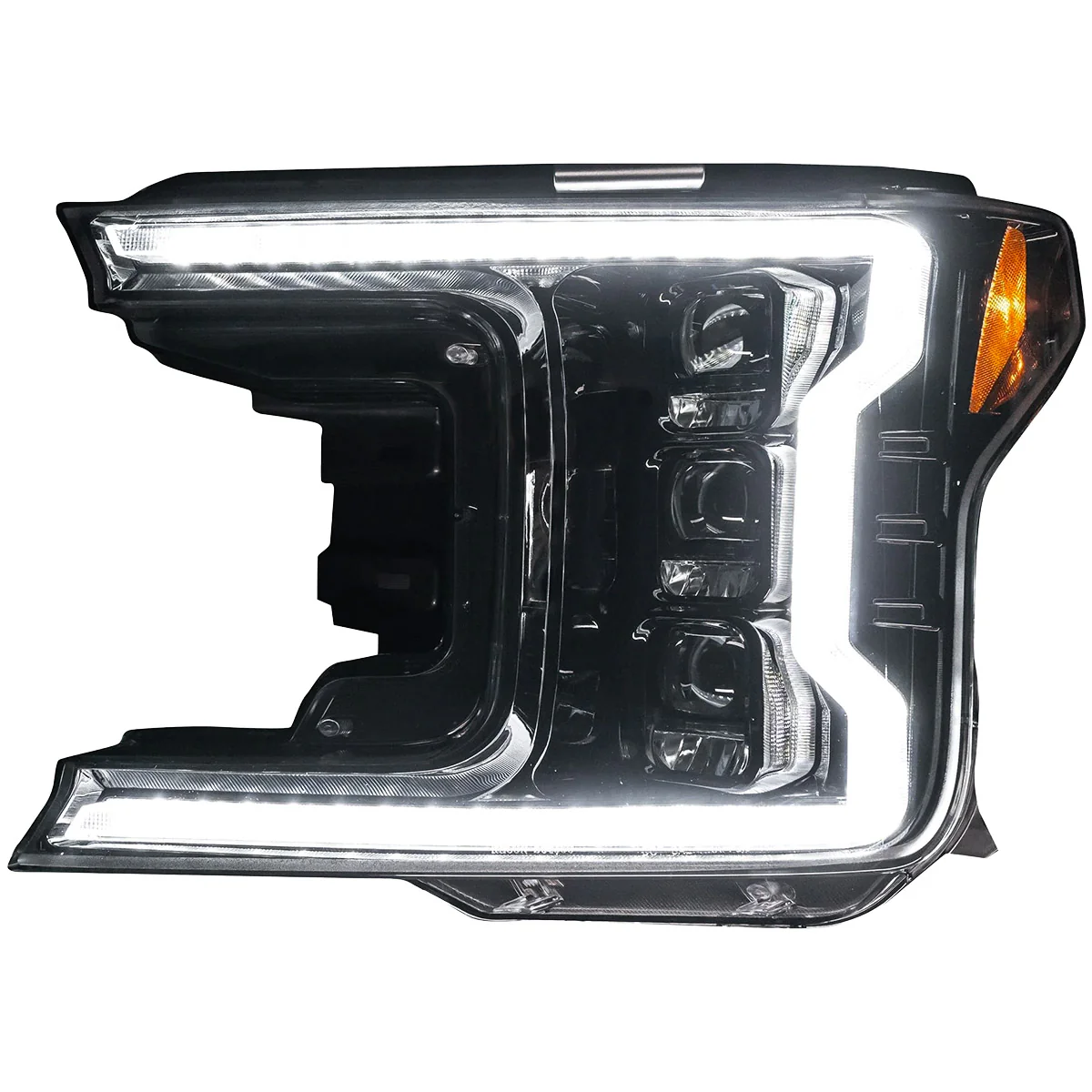 Ford F150 18-20 LED Projector Headlights OLED DRL Scanning LED Turn Signals (Replaces Factory Halogen Headlights) - Multiple Styles - Image 9