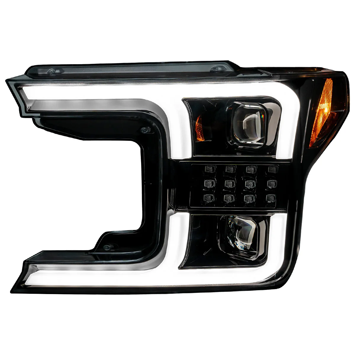 Ford F150 18-20 Projector Headlights OLED DRL Scanning LED Turn Signals (Replaces Factory Halogen Headlights) - Multiple Styles - Image 12