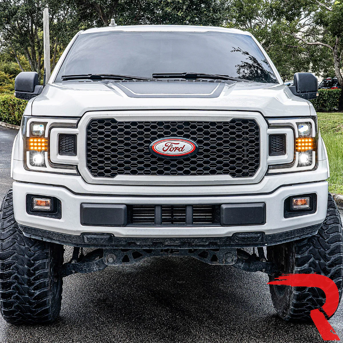Ford F150 18-20 Projector Headlights OLED DRL Scanning LED Turn Signals (Replaces Factory Halogen Headlights) - Multiple Styles - Image 17
