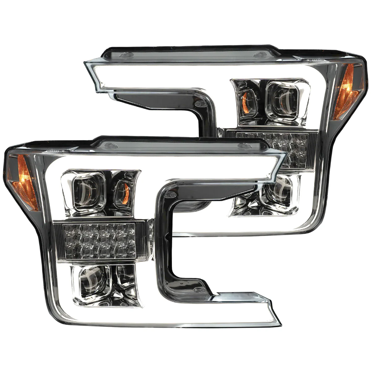 Ford F150 18-20 Projector Headlights OLED DRL Scanning LED Turn Signals (Replaces Factory Halogen Headlights) - Multiple Styles - Image 24