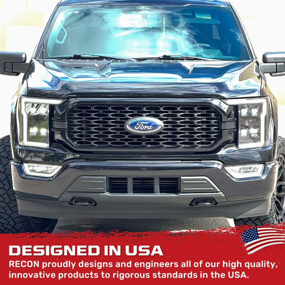 Ford F150 21-23 Full LED Projector Headlights w/ Ultra High Power Smooth OLED DRL & Scanning Switchback Amber Turn Signals (Replaces OEM Halogen Only) - Multiple Options - Image 12