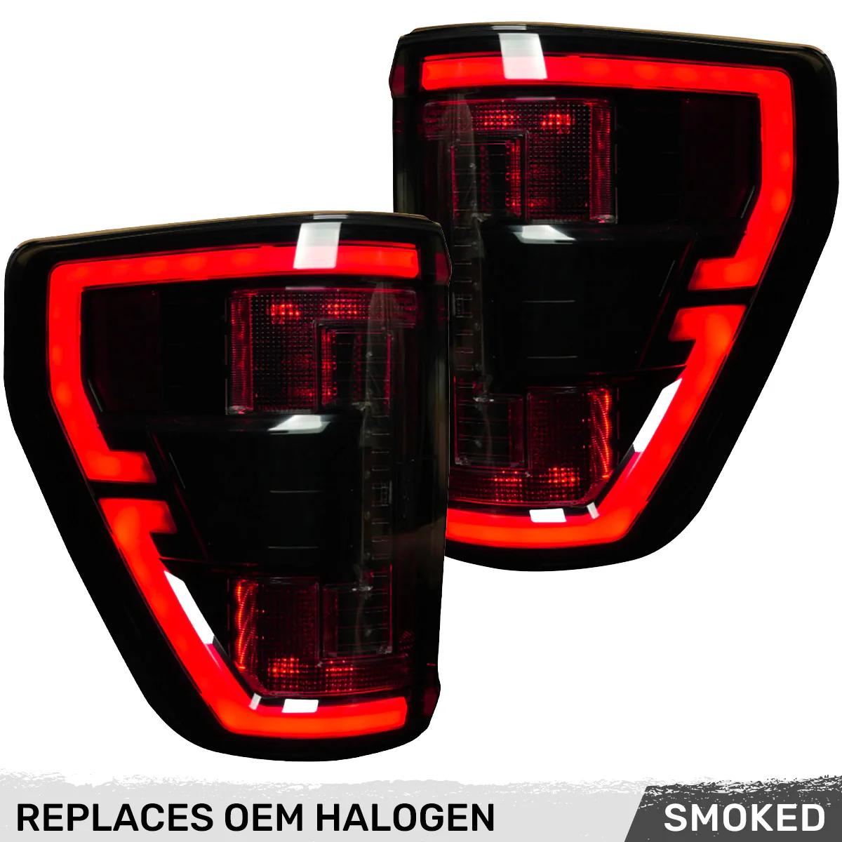 Ford F150 21-23 Ultra Bright OLED Tail Lights w/ Startup Light Sequence (Replaces Factory Halogen Tail Lights w/ BLIS Only) - Multiple Lens - Image 19