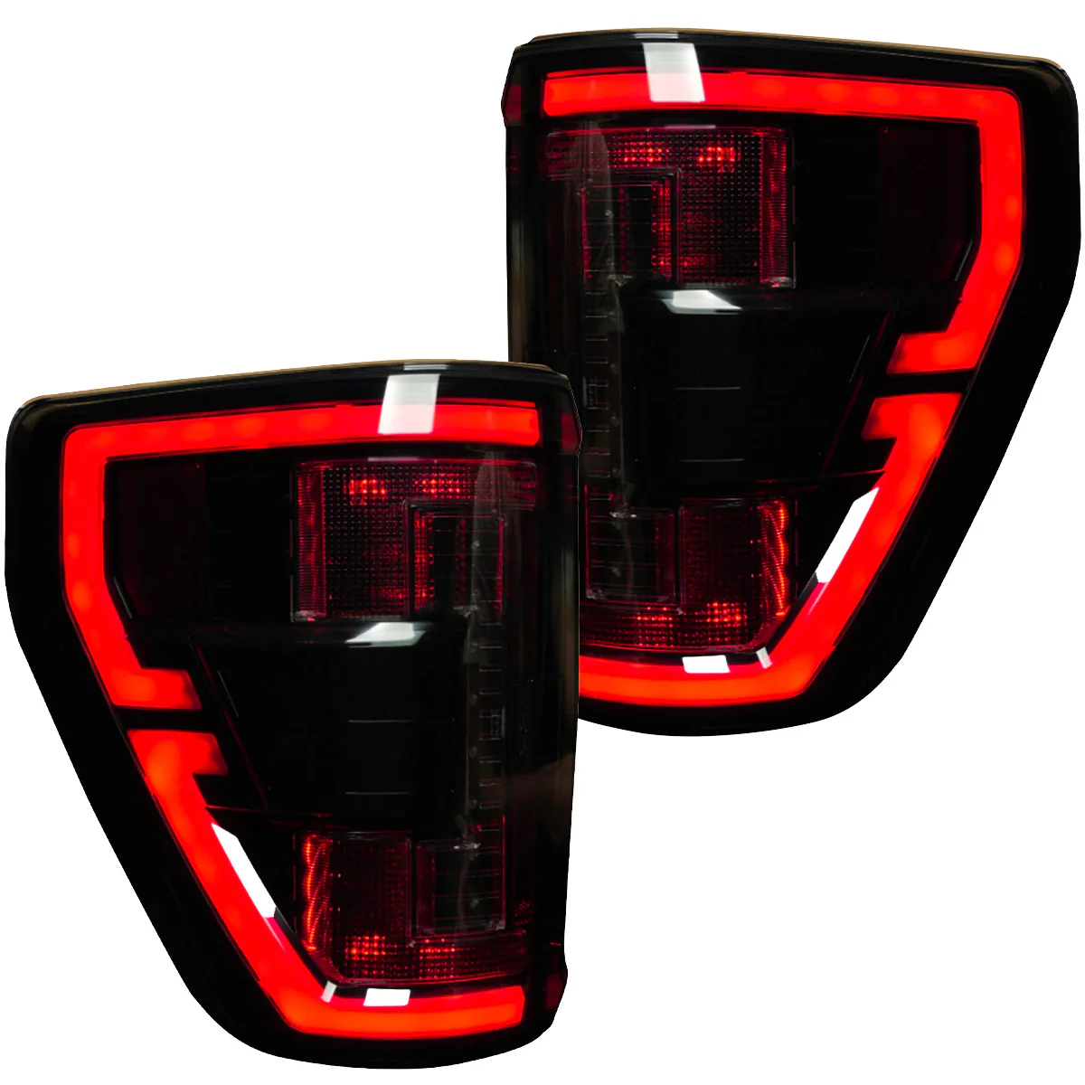 Ford F150 21-23 Ultra Bright OLED Tail Lights w/ Startup Light Sequence (Replaces Factory Halogen Tail Lights w/ BLIS Only) - Multiple Lens - Image 20