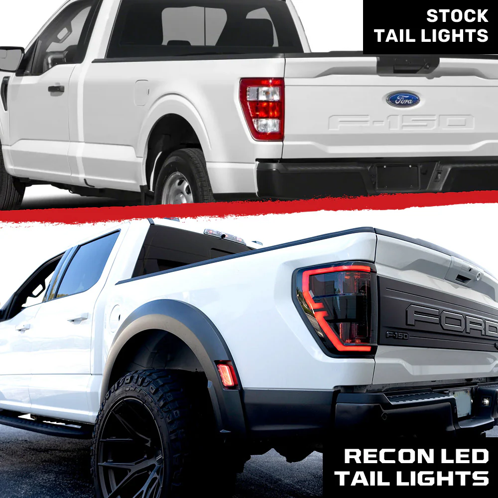 Ford F150 21-23 Ultra Bright OLED Tail Lights w/ Startup Light Sequence (Replaces Factory Halogen Tail Lights w/ BLIS Only) - Multiple Lens - Image 30