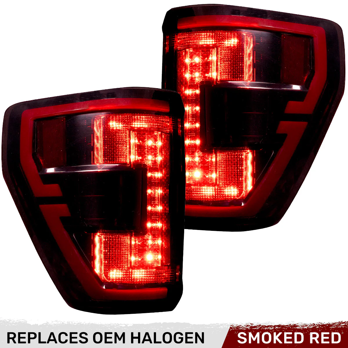 Ford F150 21-23 Ultra Bright OLED Tail Lights w/ Startup Light Sequence (Replaces Factory Halogen Tail Lights w/ BLIS Only) - Multiple Lens - Image 34